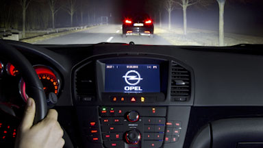 Адаптивный свет: новые оптические технологии отслеживания от Opel (для Opel Astra, Opel Insignia)