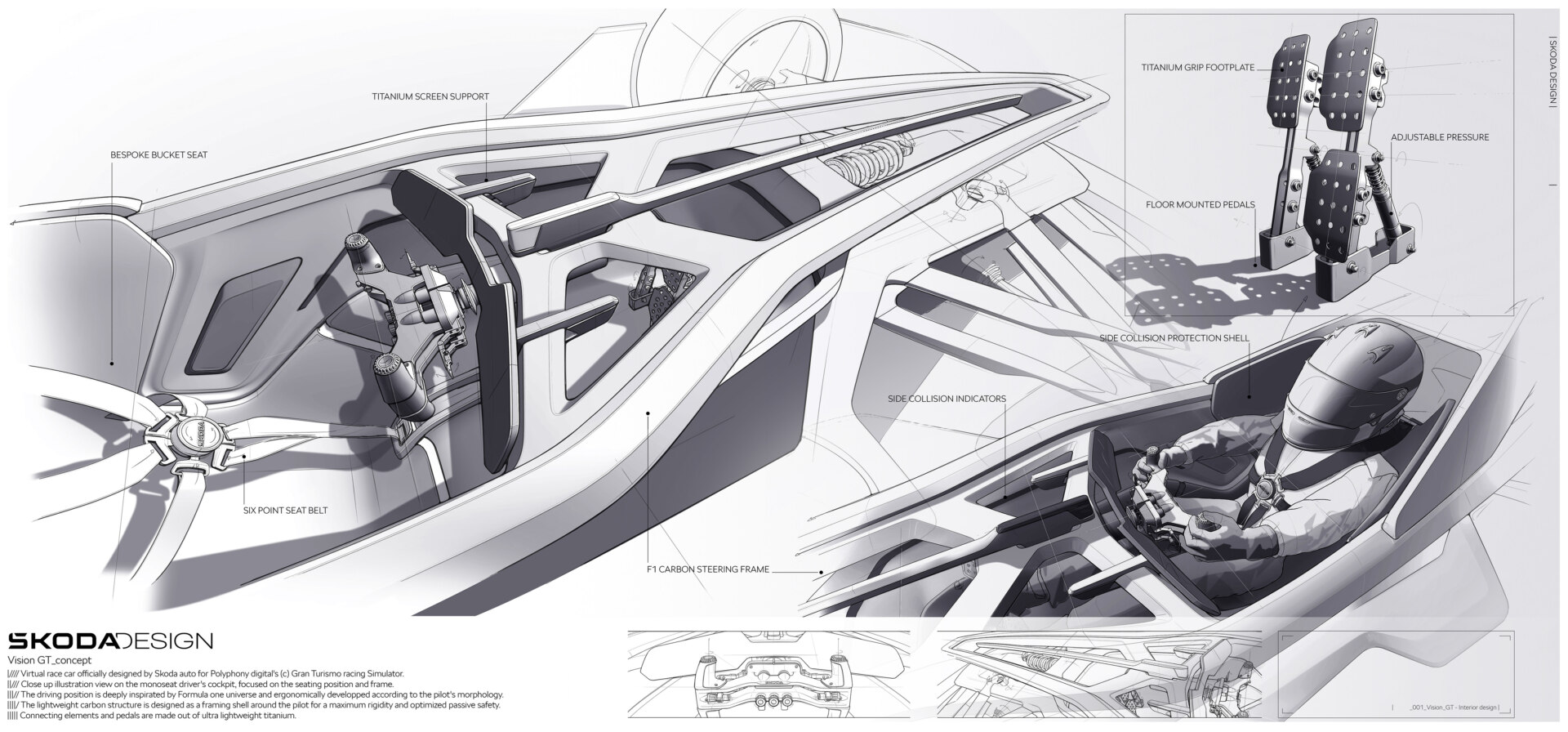 Эксклюзивная дизайнерская концепция Шкода Vision Gran Turismo, сервис Шкода