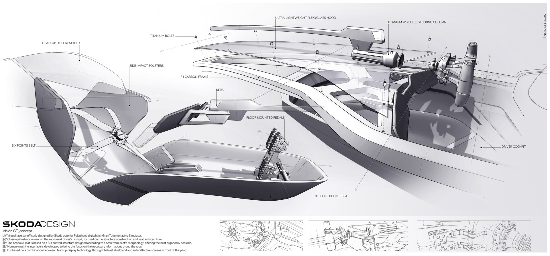 Эксклюзивная дизайнерская концепция Шкода Vision Gran Turismo, макет